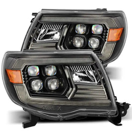 AlphaRex 880744 AlphaRex 05-11 Toyota Tacoma NOVA LED Projector Headlights Plank Style Black w/Activation Light/DRL