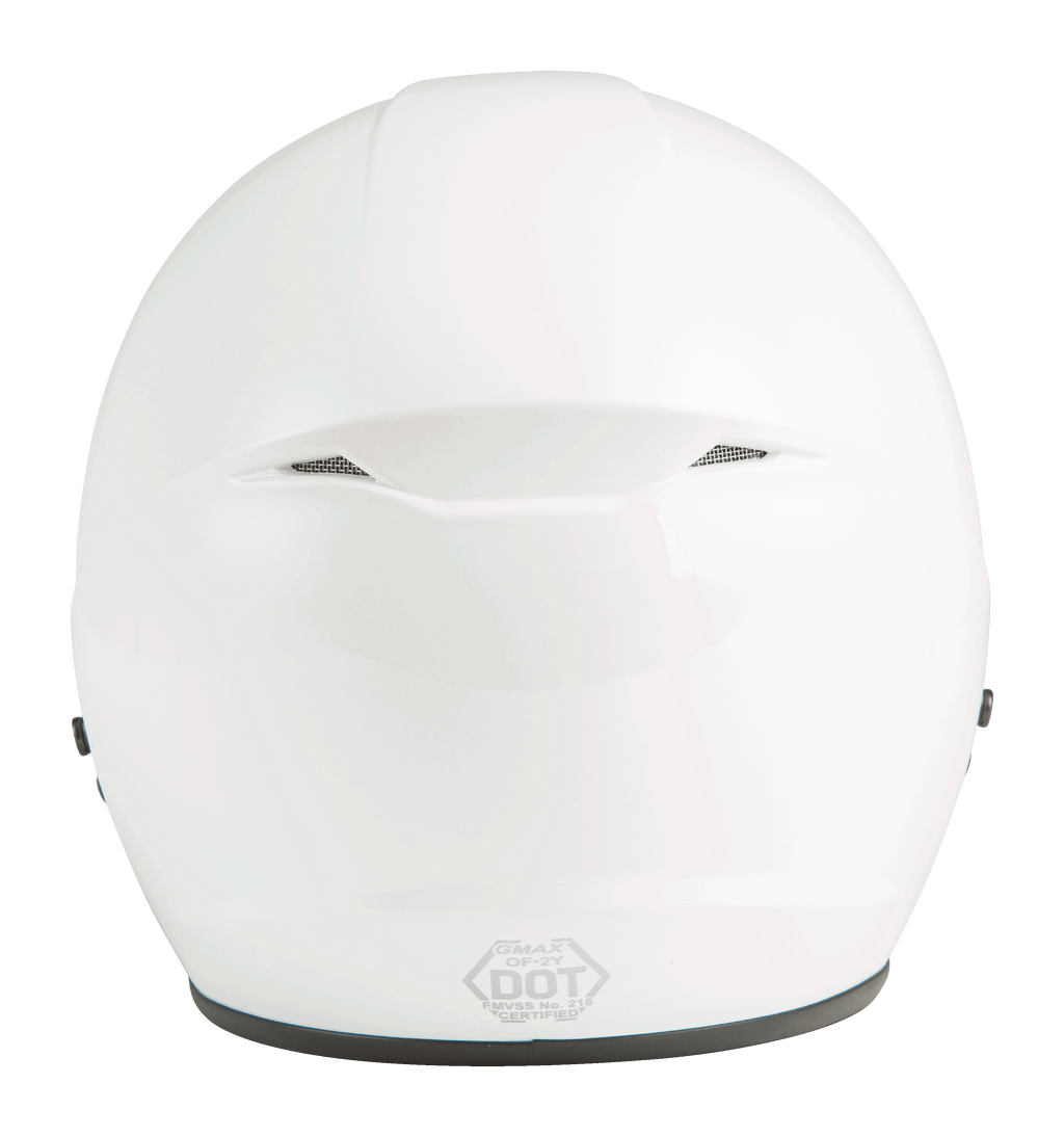 Of 2 Open Face Helmet White Md