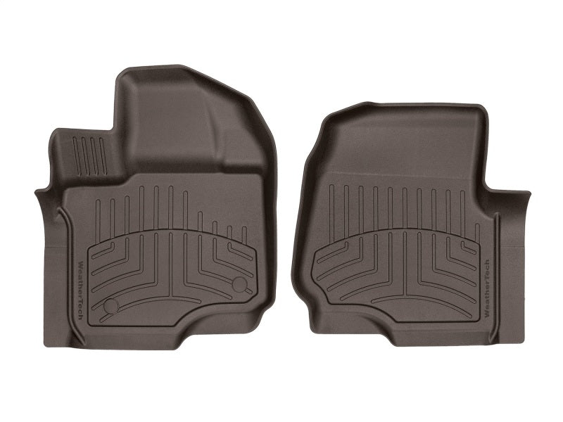 WeatherTech 2015+ Ford F-150 SuperCrew / SuperCab Front 3D Floor Mats - Cocoa