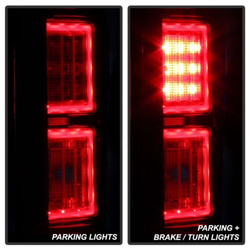 Spyder 18-19 Ford F-150 (w/Blind Spot Sensor) LED Tail Lights - Red Clear (ALT-YD-FF15018-LED-RC)