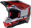 S M5 Beam Helmet Black/Grey/Red Glossy 2x