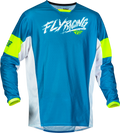 Yth Kinetic Mesh Khaos Jersey Blue/White/Hi Vis Yl