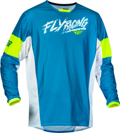 Yth Kinetic Mesh Khaos Jersey Blue/White/Hi Vis Yx