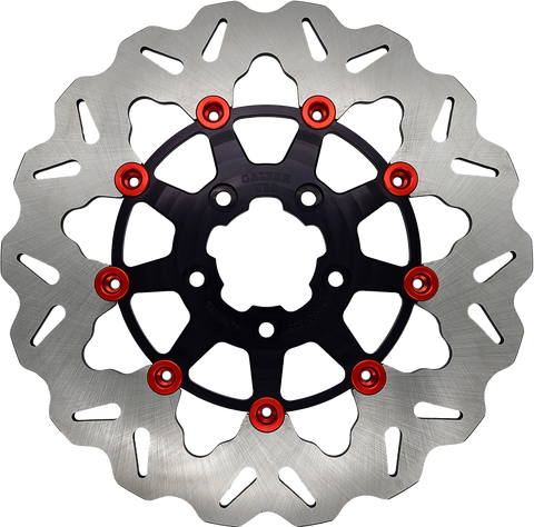 Rotor 11.8"Floating Wave Fr Black/Red Buttons