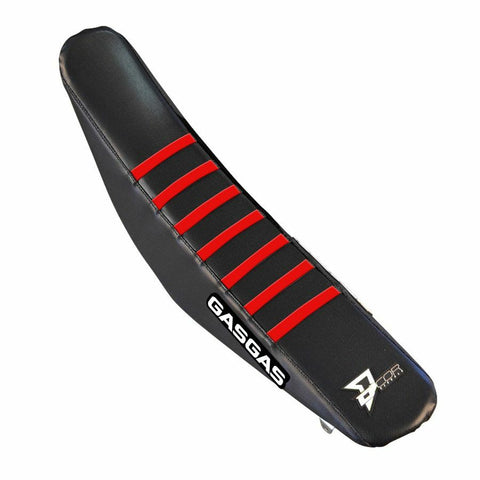 Seat Cover Black/Red Ribs