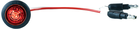 Micronova Round Led Red W/Grommet