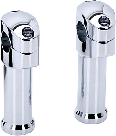 Chrome Riser Kit For 1.25" Dia W/ Separate Top Clamp