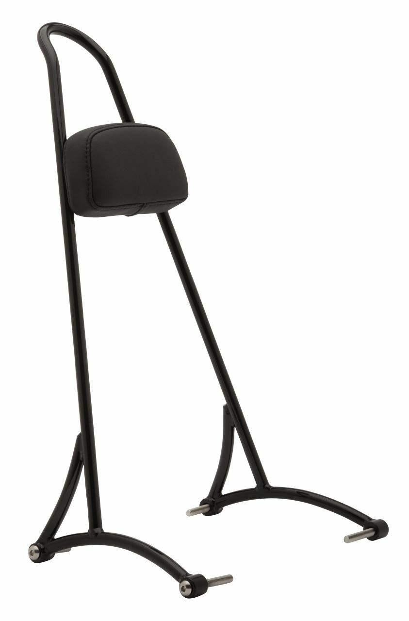 Tall Sissy Bar W/ Pad Black Dyna 06 17