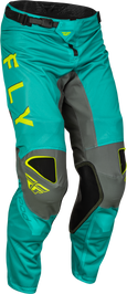 Kinetic Mesh Kore Pants Hi Vis/Teal/Grey Sz 30