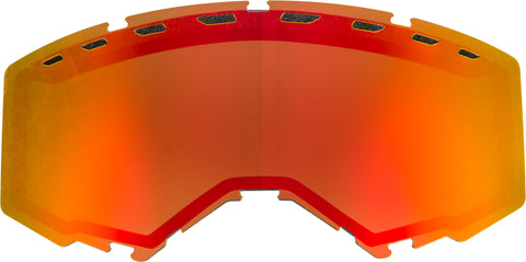 Dual Lens With Vents Adult Red Mirror/Brown