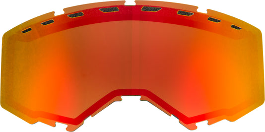 Dual Lens With Vents Adult Red Mirror/Brown