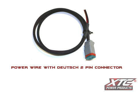 6' 18 Ga. Power Wire To 2 Pin Deutsch Connector