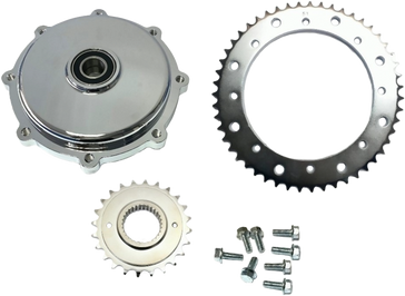Cush Drive Chain Conv Kit Chrome `09 16 Flh/Flt