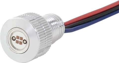 Lightning Bolts Red Led Silver