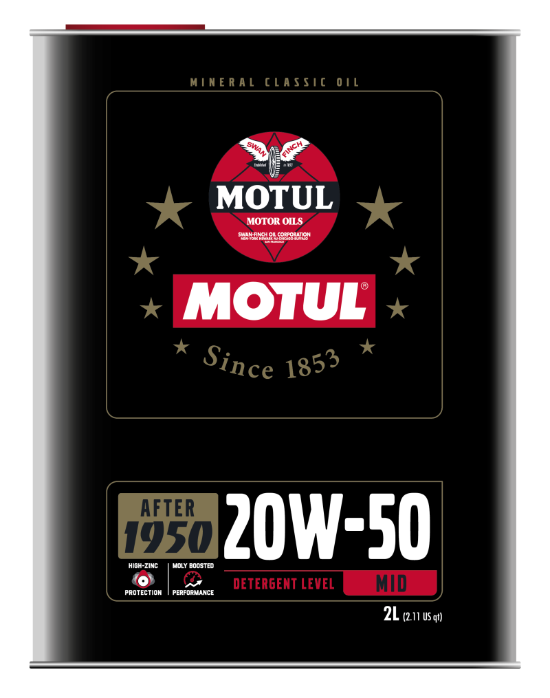 Motul 20W50 Classic Performance Oil - 10x2L - Case of 10