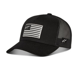 Flag Snapback Hat Black/Black O/S