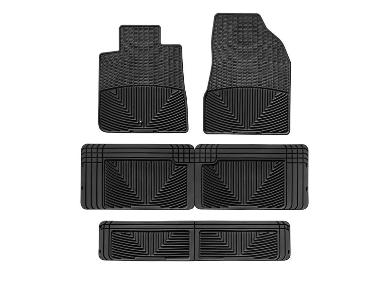 WeatherTech 07-09 Saturn Outlook Front/Rear/and Rear Rubber Mats - Black