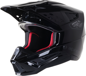 S M5 Scout Helmet Black/Silver Glossy Sm