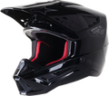 S M5 Scout Helmet Black/Silver Glossy Lg