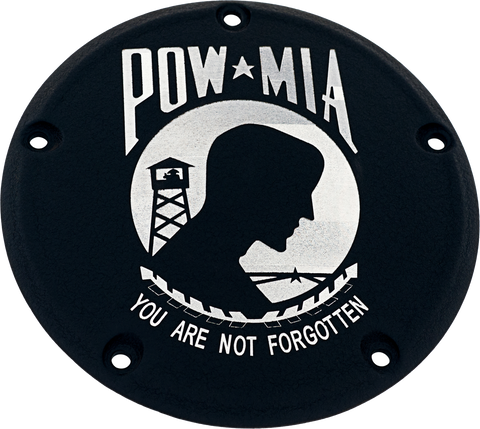 6   M8 Softail Derby Cover Pow Mia Black