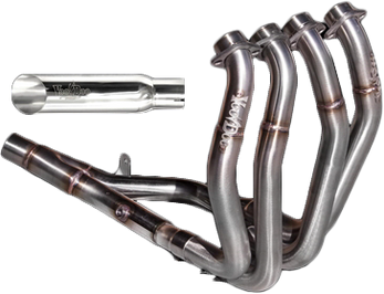 Shorty Full Exhaust System 4 Into 1 Polished Busa