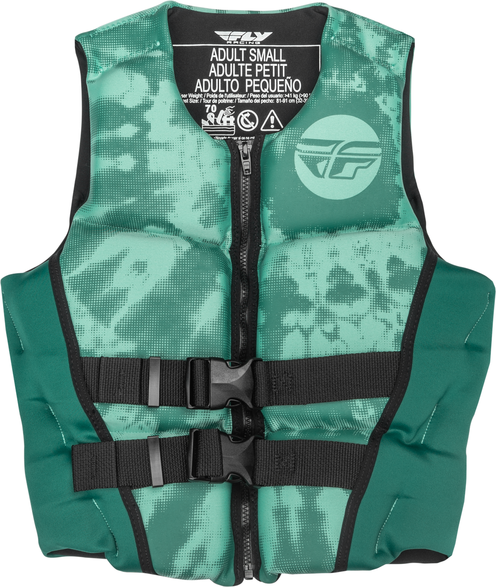 Wmn's Neoprene Flotation Vest Dark Teal/Light Teal Sm