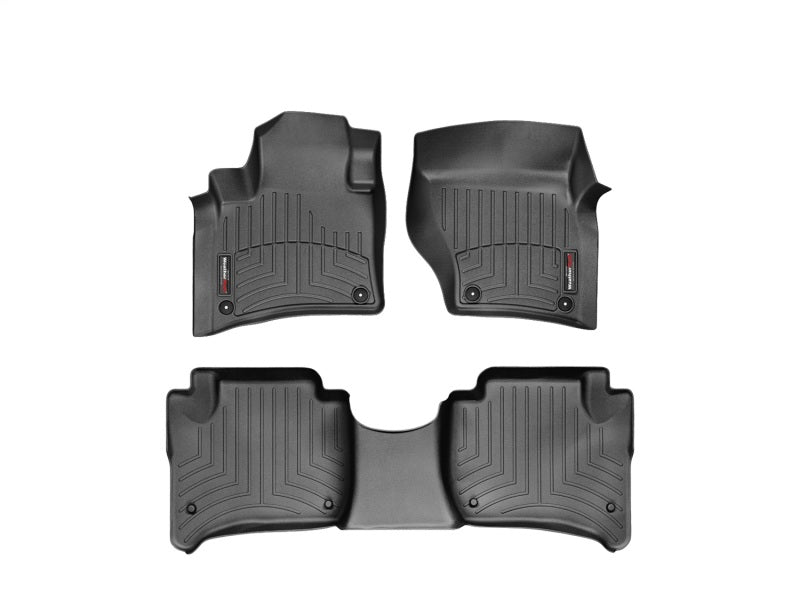 WeatherTech 11+ Porsche Cayenne Front and Rear Floorliners - Black