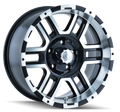 ION Type 179 16x8 / 8x170 BP / 10mm Offset / 130.8mm Hub Black/Machined Wheel