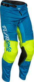Youth Kinetic Mesh Khaos Pants Blue/White/Hi Vis Sz 22