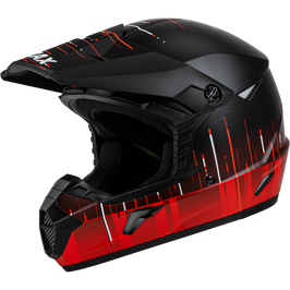 Mx 46 Frequency Off Road Helmet Matte Black/Red Sm