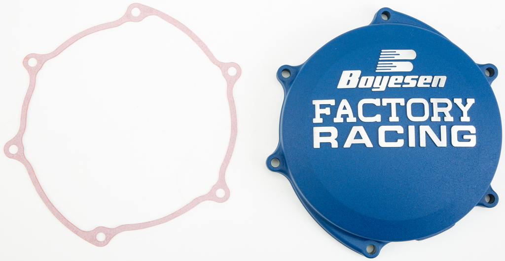 Factory Racing Clutch Cover Yam Blue