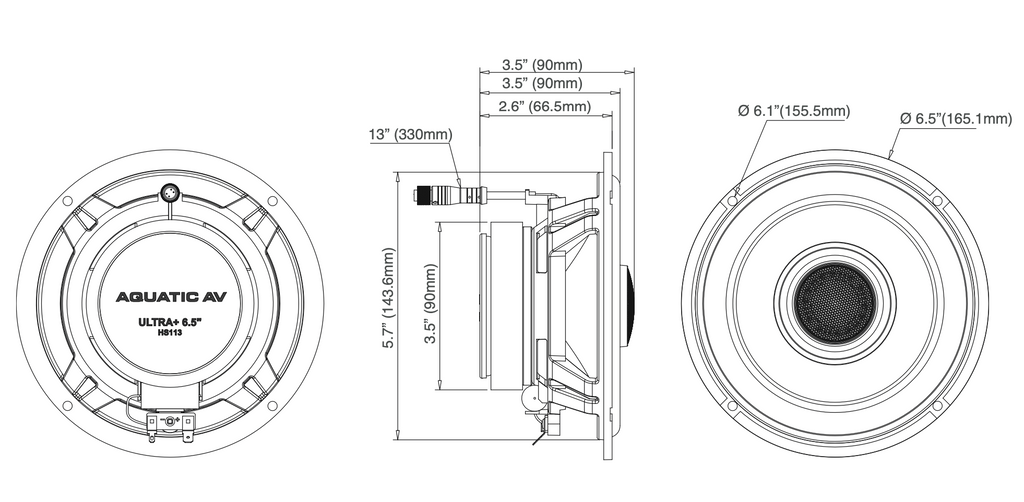 6.5" Speaker 300w Rgb Aplicable