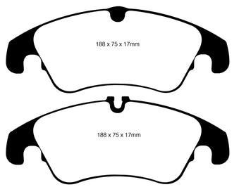 EBC 09-11 Audi A4 2.0 Turbo Ultimax2 Front Brake Pads