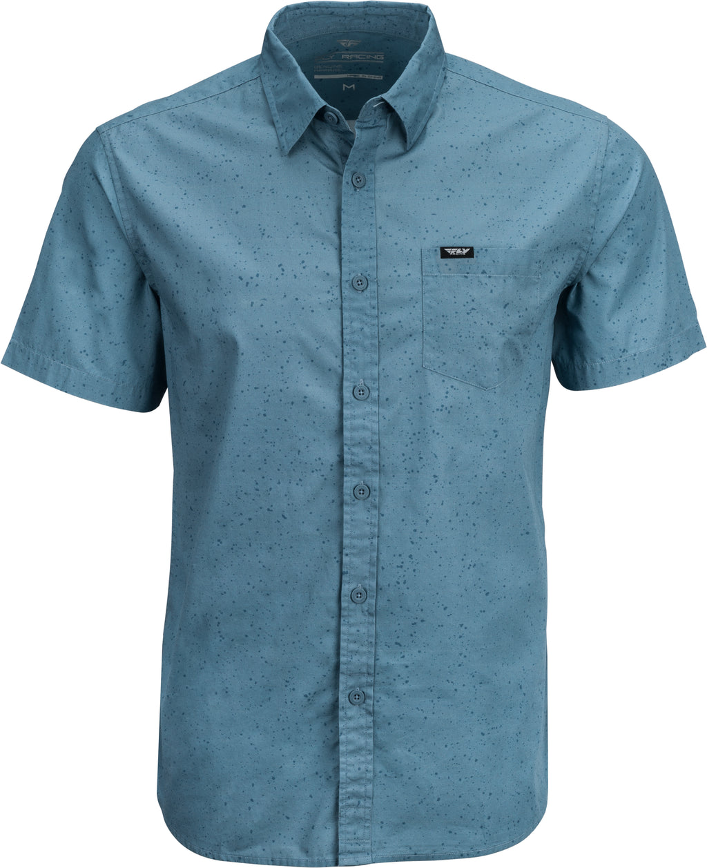 Fly Button Up Shirt Indigo Blue Sm