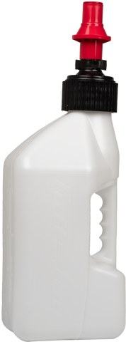 Utility Container White W/Red Cap 2.7gal