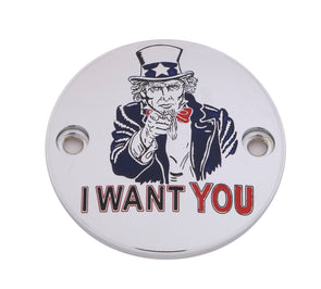M8 Timer Cover Uncle Sam Chrome