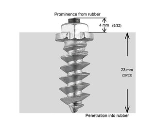 1" 25mm Shoulder Screw Studs Qty 100