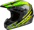 Mx 46 Off Road Mega Helmet Black/Hi Vis/Grey 2x