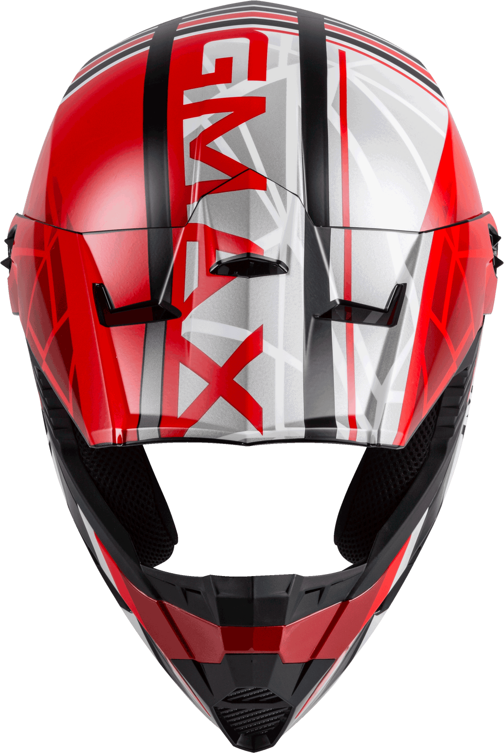 Mx 46 Off Road Mega Helmet Black/Red/White Xs