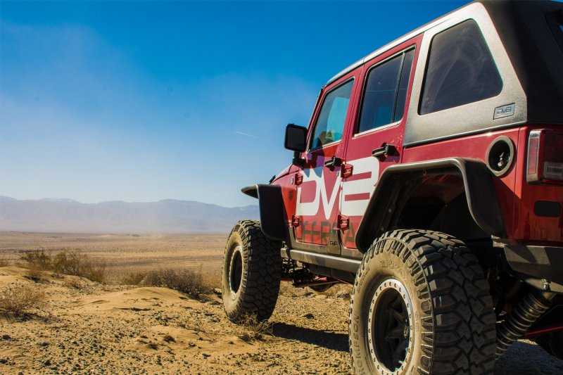 DV8 Offroad 07-18 Jeep Wrangler JK Front & Rear Flat Tube Fenders