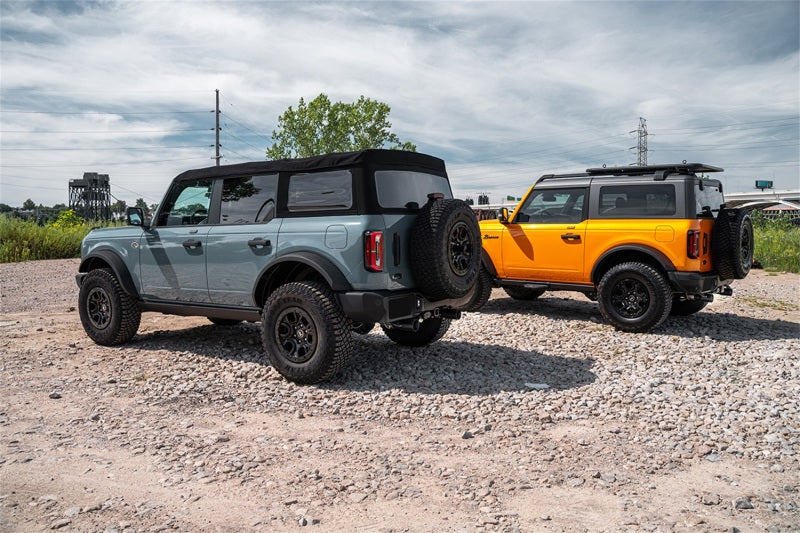 Corsa 21-22 Ford Bronco 2.7L Turbo 2.75in Cat-Back Single Exhaust w/ 4in Straight-Cut Polished Tips