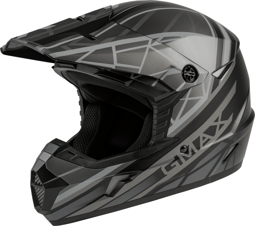 Youth Mx 46y Off Road Mega Helmet Matte Black/Grey Ys