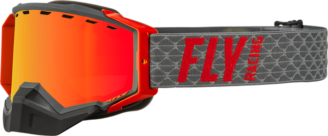 Zone Snow Goggle Grey/Red W/ Red Mirror/Amber Lens