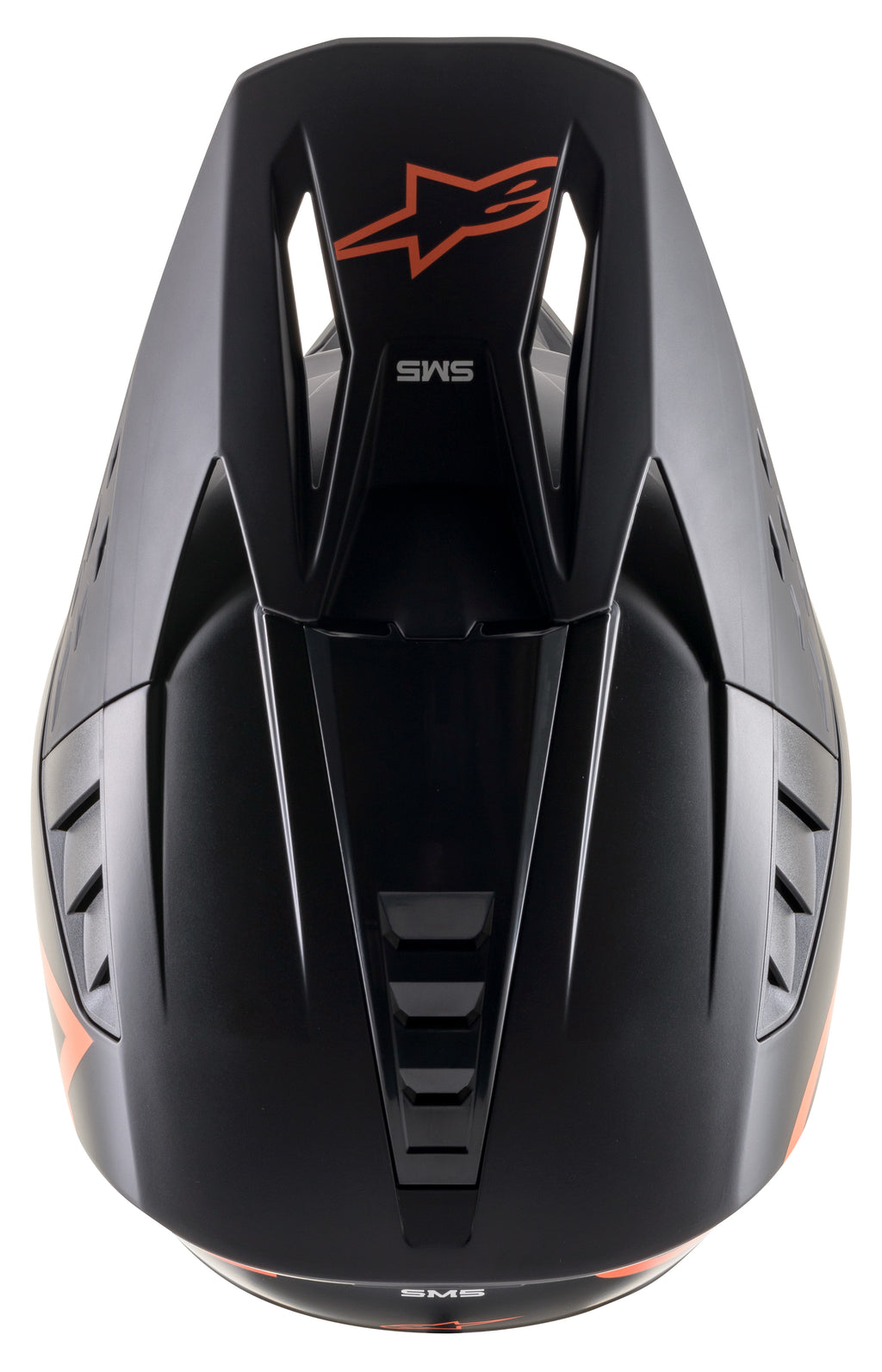 S M5 Compass Helmet Matte Black/Orange Fluo Xs