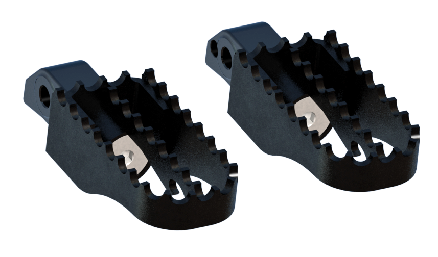 Mx Style Style Foot Pegs Black