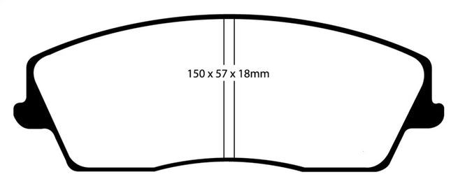 EBC 05-09 Chrysler 300 2.7 Yellowstuff Front Brake Pads