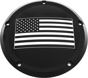 7  M8 Flt/Flh Derby Cover American Flag Black