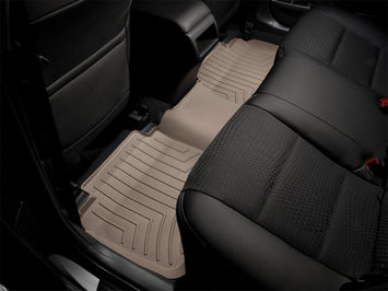 WeatherTech 08-10 Ford F250/F350/F450/F550 Front and Rear Floorliners - Over The Hump - Tan