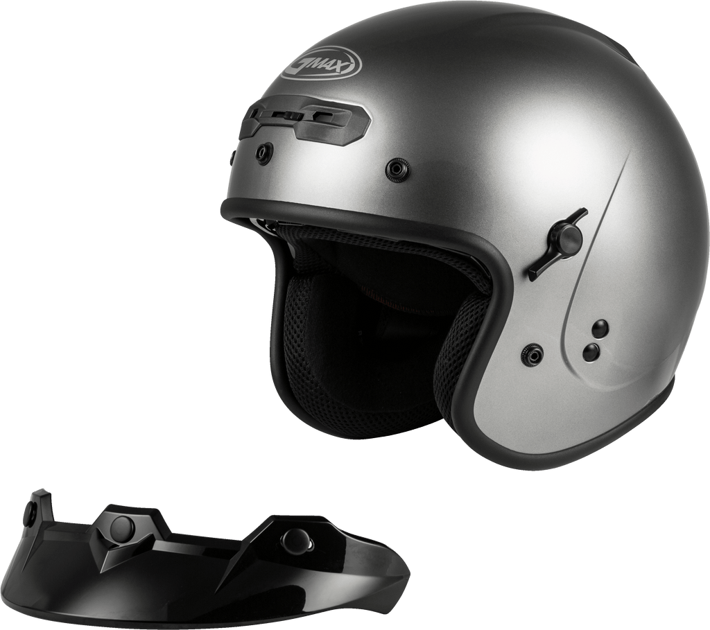 Gm 32 Open Face Helmet Titanium 2x