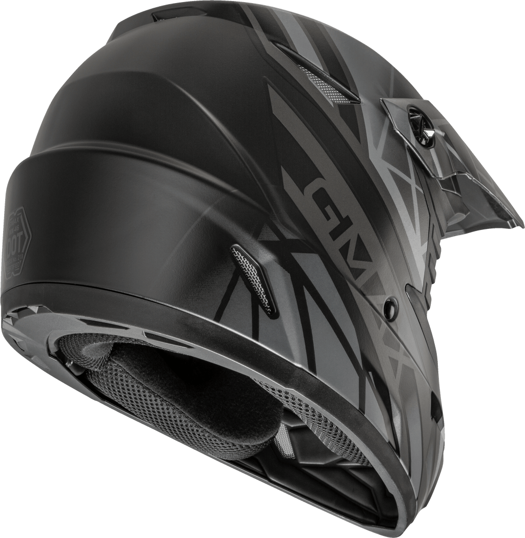 Youth Mx 46y Off Road Mega Helmet Matte Black/Grey Ym